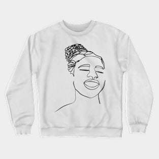 Happy black woman Crewneck Sweatshirt